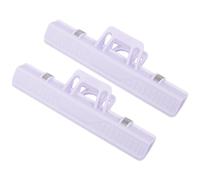 BESTonZON Music Sheet Clips Convenient to Use and Easy to Carry Purple for Piano and Guitar 2 Pcs Sturdy Abs Plastic and Spring Steel Material Choice for Music Lovers