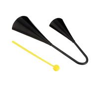 BESTonZON Musical Instrument Horse Bell Restaurant Bell Double Percussion Cowbell Cowbells for Drum Cow Bells Cattle Bell Noise Maker Cowbell Farm Loud Bell The Wedding Ringer Bamboo Black
