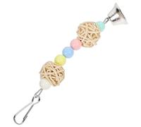 BESTonZON Natural Material Bird Chew Toys Indian Ringneck Parrot Teething Toy Parakeet Hanging