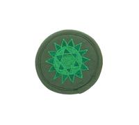 BESTonZON Nepalese Handcrafted Embroidery Tea Pot Mat Small 10cm Green Sound Bowl Cushion Yoga Studio Decoration for Seven Chakra Meditation
