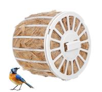 BESTonZON Nesting Material Cotton Jute with Basket Natural Bird Nest Accessories Small Bird Cage Bird Lovers Gift