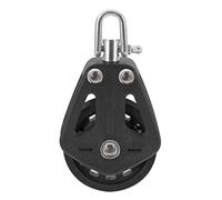 BESTonZON Nylon Single Swivel Pulley Block for Sailboat Lifting High Load Bearing Cranes Pulley Wheel with Stainless Steel Bearing Wear Resistant Boat and Fitness Rope