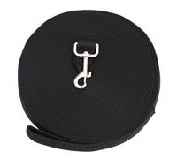 BESTonZON Nylon Training Leash for Dogs Cats and Puppies Durable Black Pet Lead with Ring and Clasp for Safe Walking and Obedience Training