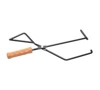 BESTonZON Outdoor BBQ Metal Charcoal Tong with Thickened Handle Fire Pit Tool for Camping and Barbecue High-Friction Grip for Safe Charcoal and Food Handling Suitable for Garden Patio and