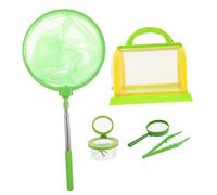 BESTonZON Outdoor Insect Catcher with Magnifying Glass Green Critter Cage Kit for Boys and Educational Bug Exploration for Camping and Nature Observation