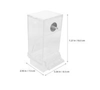 BESTonZON Parakeet Bird Feeder Separate Shell Separator, Anti-spill Feeder and Waterer for Small Birds, 1pcs Cage Accessory for Parrots and Finches