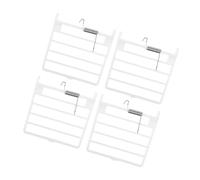 BESTonZON Parrot Cage Spring Door Replacement 4 Pieces Birdcage Accessories Food Box and Fixed Door Plastic Material Fit for Bird Cages