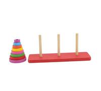 BESTonZON Parrot Training Toys Wood Ring Toy for African Grey Parakeet Interactive Intelligence Development Bird Tabletop Training