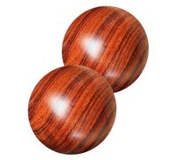 BESTonZON Peanut Massage Ball Designed to Sleep Patterns Wooden Hand Massage Balls 2pcs Promote Hand Muscle Movement Enhance Finger Flexibility and Stress for Elder People
