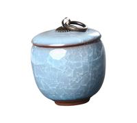 BESTonZON Pet Bone Ash Jar Sealed Ceramic Pet Cremation Urn for Cats Dogs Easy to Carry Container