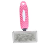 BESTonZON Pet Comb for Dogs and Cats Slicker Brush Pins for Grooming and Removing Mats Ergonomic Rubber Handle Suitable for Puppy Retriever Poodle Hair Types
