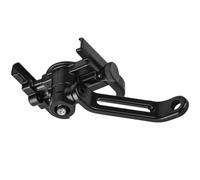 BESTonZON Phone Holder Mount Handlebar Aluminium Alloy Motorcycle Black | 360 Degree Rotatable, Mechanical Locking, Connection Bracket with Left and Right Mirror Swap Installation
