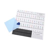 BESTonZON Piano Key Sticker Guide for Beginners Keys Keyboard Stickers Letters Removable Piano Note Labels