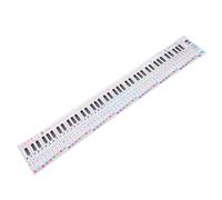 BESTonZON Piano Keyboard Practice Card 88 Keys Hand-rolled Music Note Chart with Finger Guide for Beginners Portable Standard Piano Keyboard Aid Paper for Student Learning