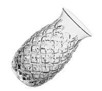 BESTonZON Pineapple Pattern Drinking Glasses - Versatile Tiki Cocktail, Water, Juice & Martini Cups with Retro Relief Design, Ideal for Parties & Home (400ml, Clear)