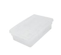 BESTonZON Plastic Reptile Breeding Box with Two Compartment Design for Hatching Geckos Snakes Lizards Durable Safe Incubator Container for Reptile Eggs Scientific Research and Breeding Use
