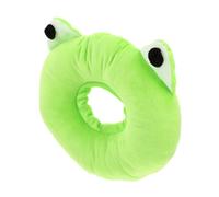 BESTonZON Plush Cartoon Cat Surgery Collar Anti-lick Soft Cone for Kitten After Surgery Drawstring Comfortable Protective Cat Cone S Frog Design