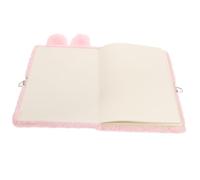 BESTonZON Plush Cartoon Notebook with Smooth Liner Paper Daily Writing Journal for Lovely Fox Design Diary Gift for Students and Travelers Random Color