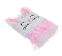BESTonZON Plush Rabbit Shaped Notebook for Cute Daily Use Diary with Soft Cover for Students and Travelers Fluffy Design for Creative Writing and Note Taking