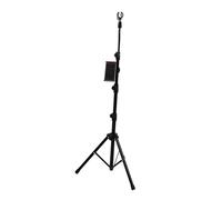BESTonZON Podcast Mic Stand with Telescopic Adjustable Height and Tripod Base, Universal Mic Mount for Stage Performance and Concert, Strong Stability and Suitable for Most Microphones,