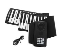 BESTonZON Portable Digital Piano Weighted Keys Hand Roll up Piano Folding Design Battery-powered for Travel and Beginners
