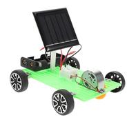 BESTonZON Portable DIY Solar Car Model Kit for Educational Solar Power Sturdy Construction Creative Stem Project for Learning and Engineering Principles