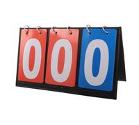 BESTonZON Portable Flip Scoreboard with PVC Construction Lightweight Tabletop Score Keeper for Basketball Football Volleyball Soccer Hockey Easy-flip Display for Indoor Outdoor Sports