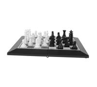 BESTonZON Portable Folding Chess Set for Adults Lightweight Nonslip PP Board Game for Travel and Home Compact Storage and Space-saving Design Educational Strategy Game for Cognitive Skill