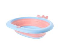 BESTonZON Portable Folding Washbasin Cartoon Crown Shape Wash Basin for Travel Foldable Basin Made of Material for Bathroom Use and Go Washing Needs