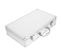 BESTonZON Portable Hard Protective Microphone Carrying Case with Handle for Cordless Mics Durable Aluminum Storage Box for Travel Outdoor Performance and Secure Mic Organizer
