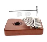BESTonZON Portable Key Kalimba Thumb Piano Finger Piano with Vintage Design Wear Resistant Material Easy to Learn Melodious Resonant Sound Miniature Musical Instrument for Beginners and Home