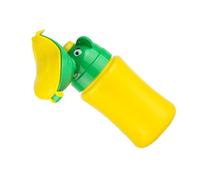 BESTonZON Portable Kids Emergency Potty Bottle in Yellow with Ergonomic Design and Splash Prevention, Abs Material Round Urinal for Toddlers Suitable for Park and Long Way Road Trips