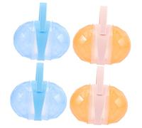 BESTonZON Portable Pacifier Storage Boxes Featuring No Thorn Design 4 Sets Made of Sturdy Pp Material Baby Pacifier Holders for Handbag Around House Use