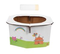 BESTonZON Portable Paper Baby Toilet Foldable Lightweight Travel Potty Seat with Plastic Bags Compact Infant Toilet for Outdoor Use