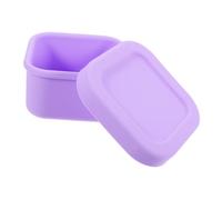 BESTonZON Portable Silicone Food Storage Container for Wear-resistant Meal Box with Lid Compact Microwave Safe Lunch Box for Home and Travel