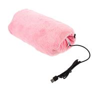 BESTonZON Portable USB Rechargeable Hand Warmer with Cover Electric Heating Hand Muffs for Winter Compact for Home Office Travel Safe Low Power Use Warmth Pink