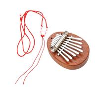 BESTonZON Portable Wood Kalimba Thumb Piano with 8 Keys for Beginners and Children, Simple Design Sturdy Musical Instrument for Party Or Performance