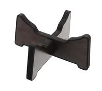 BESTonZON Portable Wooden Mini Handpan Holder with Soft Padding Drum Display Stand for Tongue Drums and Small Percussion Instruments for Musicians the Go