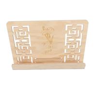 BESTonZON Portable Wooden Reading Book Holder with Multi-angle Adjustable Design and Smooth round Surface, Large Desktop Music Score Stand Suitable for Home and Studio Use