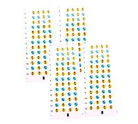 BESTonZON Practical Ukulele Accessories 4 Sheets of Scale Stickers for Fretboard Navigation