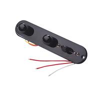 BESTonZON Prewired Control Plate Harness Rocker Switches for Guitar Tremolo Tl Iron Plate Line
