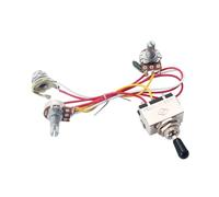 BESTonZON Prewired Electric Guitar Wiring Harness Kit with 1 Volume and 1 Tone Pot 500k, Low Noise Metal and Plastic Construction, for Guitar Repairs and Upgrades