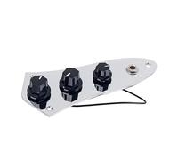 BESTonZON Prewired Loaded Control Plate 3 Way Switch Jb Style Guitars for and Iron Material Silver Finish Volume and Tone Controls Knobs Guitar Plate Harness Ge112