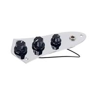 BESTonZON Prewired Loaded Control Plate for Jb Style Guitars Silver Iron Replacement Set with 3-way Switch and Knobs Accurate Use Electric Guitar Part Harness Ge112