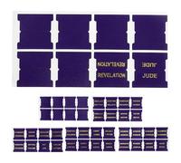 BESTonZON Pu Leather Bible Index Tabs Set 66 Purple Study Page Tabs + 14 Blank Stickers Bible Journaling Supplies for Women’s and Men’s Study for Old and New Testament