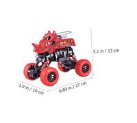 BESTonZON Pull-back Dinosaur Truck for Large Friction Powered Off-road Vehicle Educational Push and Go Car Random Style Suitable for Hand Coordination and Creative Play