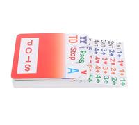 BESTonZON PVC Bridge Bidding Cards for Indoor Board Games Clear Legible Printing Standard Compliant and Reusable Plastic Cards for Portable Bridge Game Play