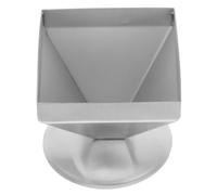 BESTonZON Pyramid Meat Mold Stainless Steel Food Molds Creative Unique Pyramid Shape Easy Operation for Food Decoration and Kitchen Use