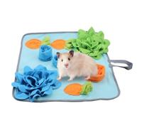 BESTonZON Rabbit Snuffle Mat Interactive Foraging Small Animal Feeding Mat Stimulates Natural Foraging Instinct Prevents Obesity Suitable for Bunnies Hamsters and Birds