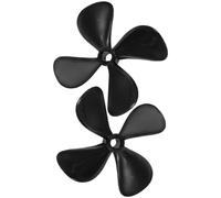 BESTonZON Rc Boat Propeller 4-blade Lightweight PC Plastic Propeller 4mm Bore for Enhanced Performance and Reliable DIY Rc Boat Parts with Stylish Appearance Portable and Sturdy